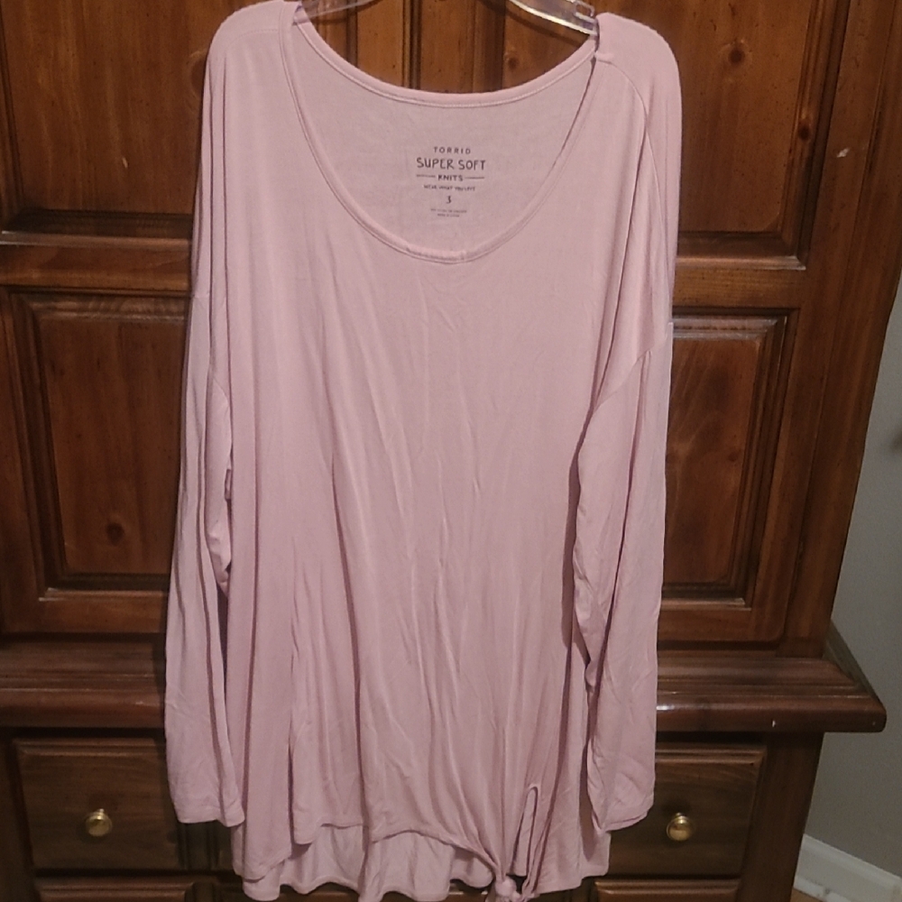 Torrid Blush Long Sleeve Top